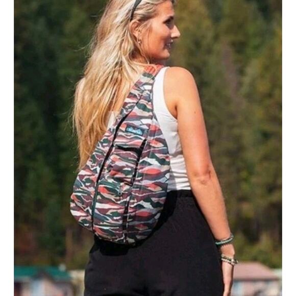 KAVU Rope Sling Bag Sparklers Crossbody Backpack Canvas